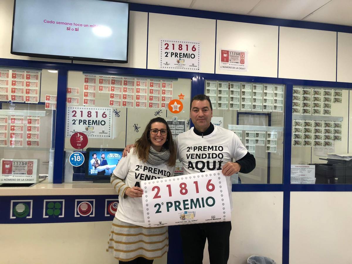 Administración del Centro Comercial Heron City, de Paterna, que ha vendido un décimo del segundo premio de la Lotería del Niño.