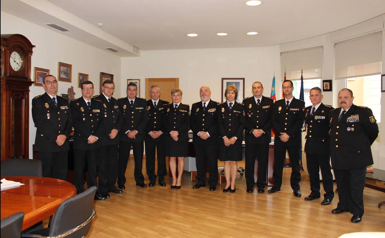 El Jefe Superior de Policía en la Comunitat Valenciana los ha recibido hoy en la Jefatura Superior de Policía.