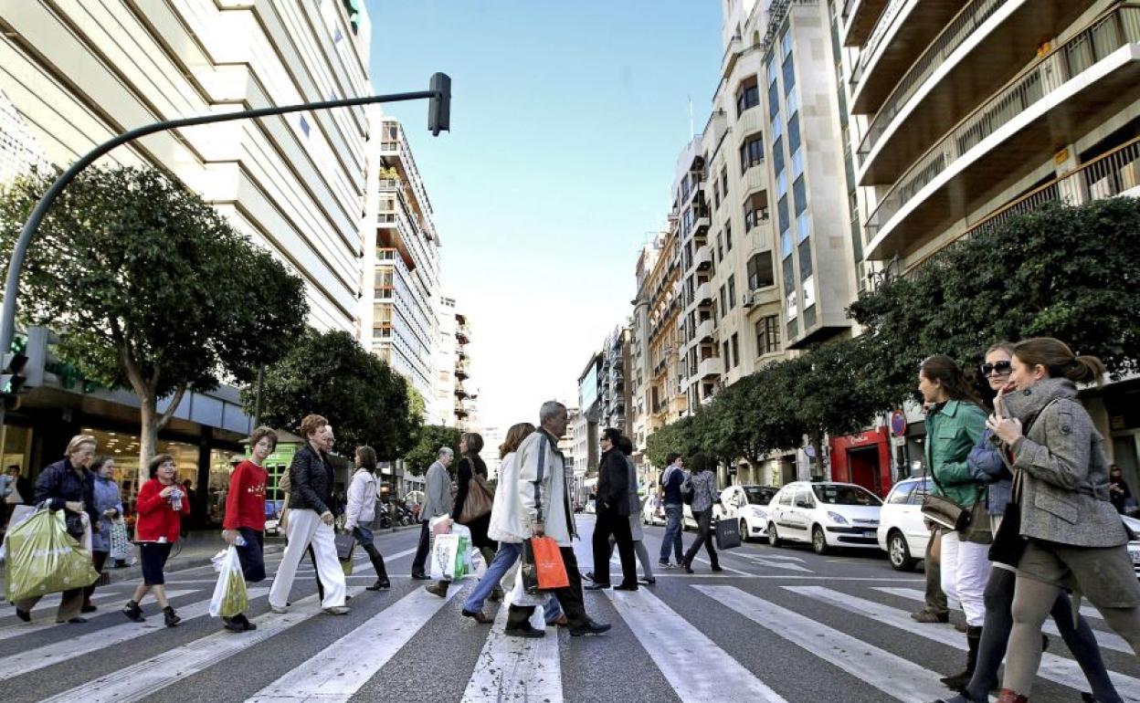 Calle Colón de Valencia.