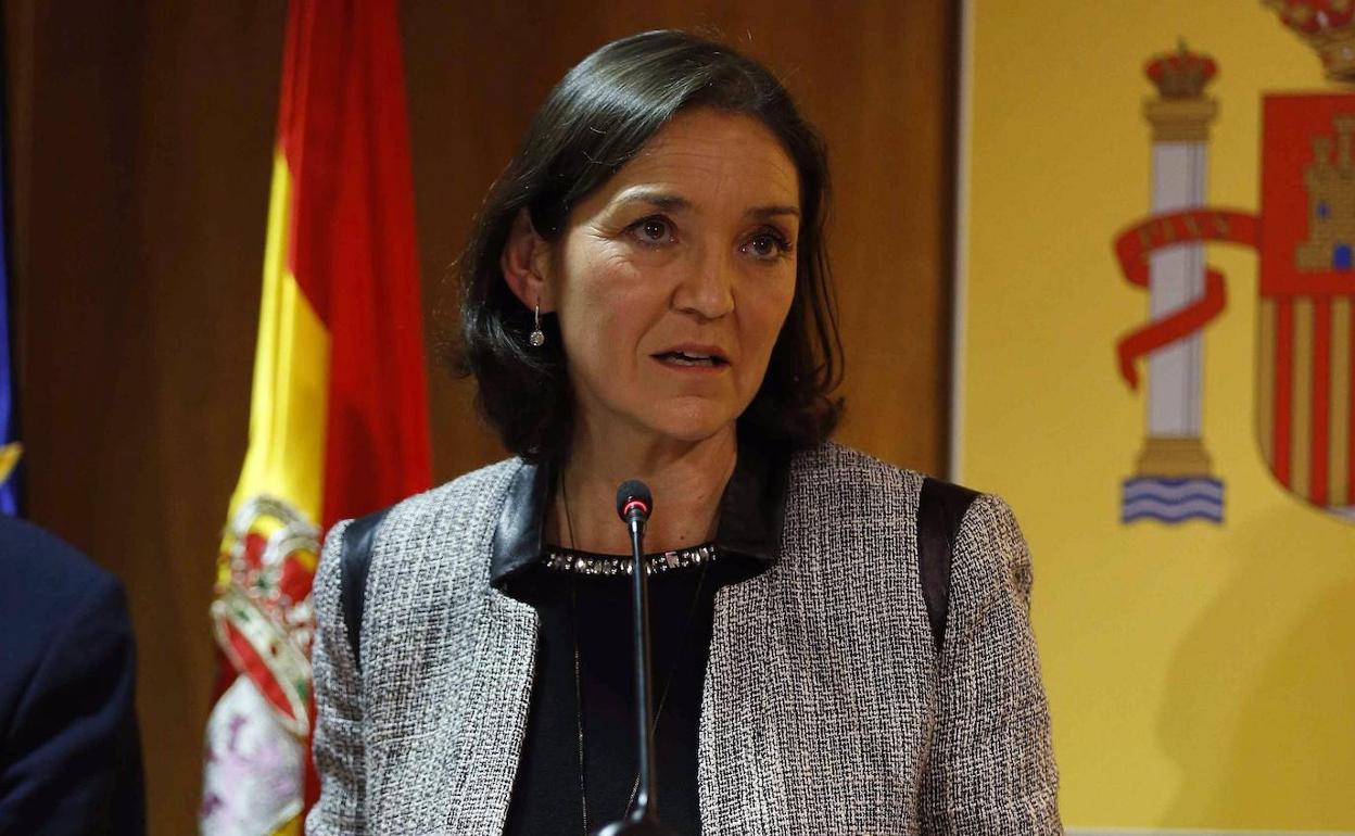 La ministra de Industria, Comercio y Turismo, Reyes Maroto. 