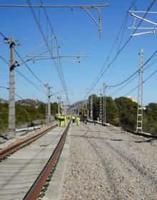 Imagen secundaria 2 - Tren Valencia - Barcelona | Así avanzan las últimas obras para recortar en 30 minutos el trayecto en tren Valencia-Barcelona