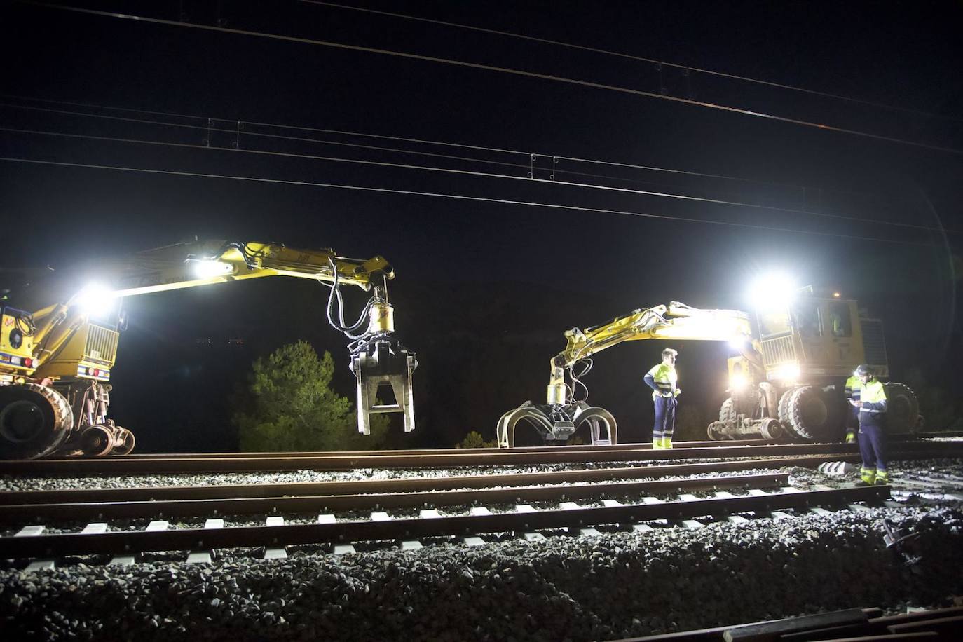 Fotos: Obras del tren Valencia-Barcelona en la variante de Vandellós