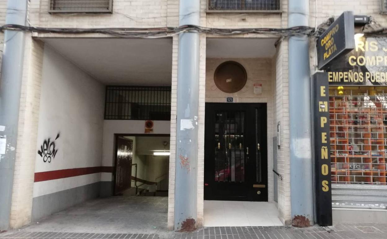 Edificio donde fueron sorprendidas las ladronas. 