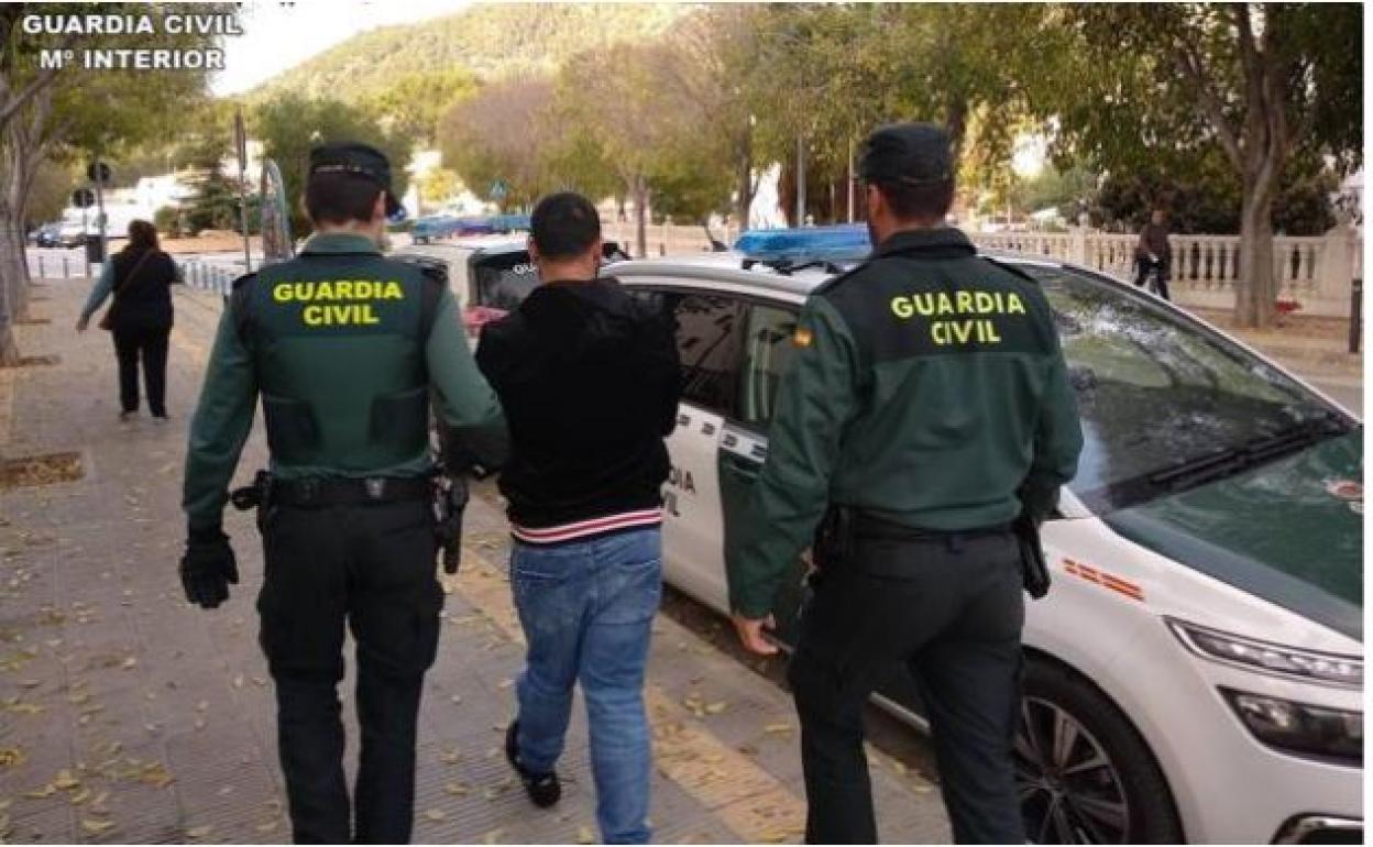 Momento de la detención. 