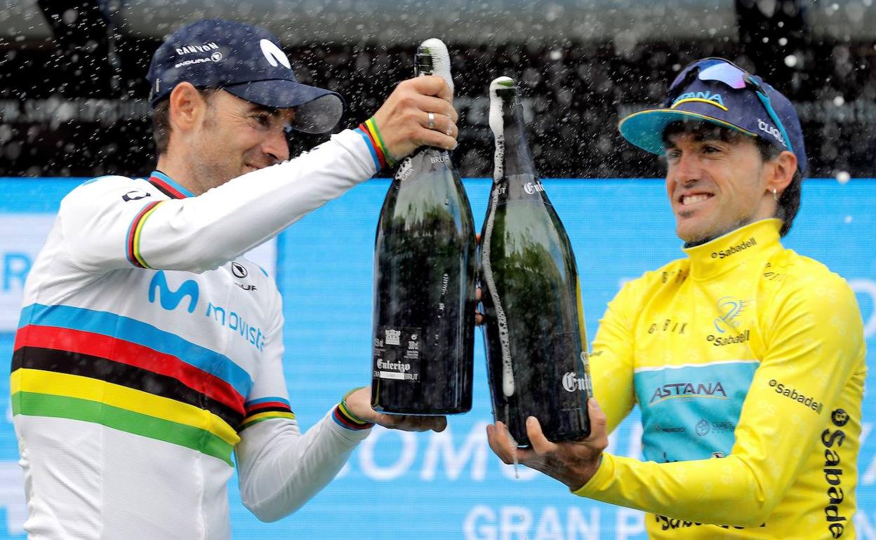 Ion Izaguirre, ganador de la 70ª edición, con Alejandro Valverde