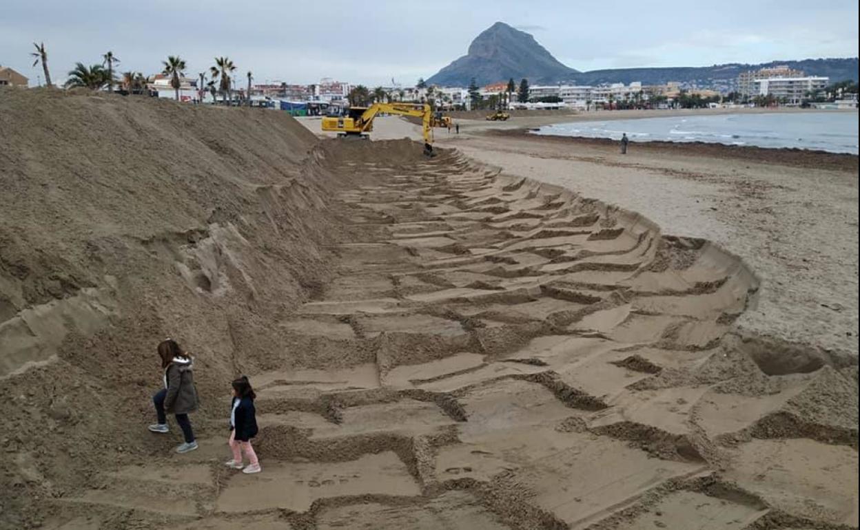 Diques contra el temporal en Xàbia