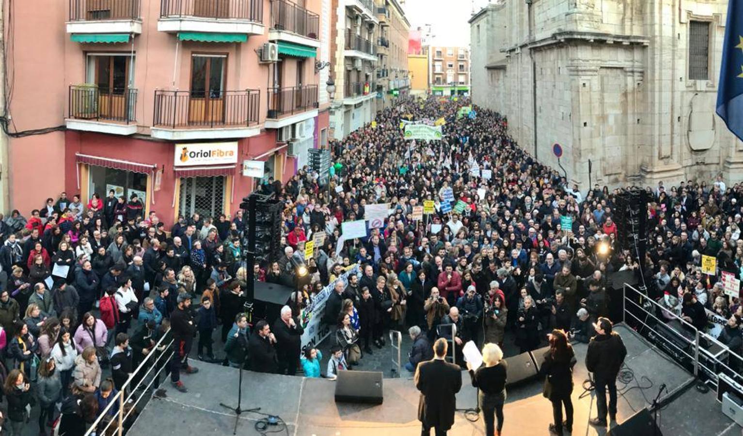 Protestas en Orihuela.