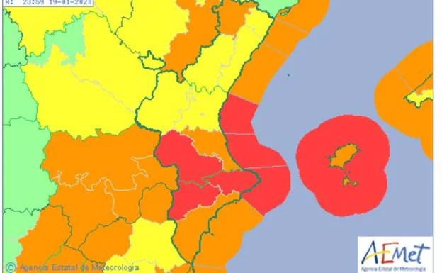 Temporal en Valencia y Alicante: alerta roja e histórico riesgo extremo por olas de 8 metros