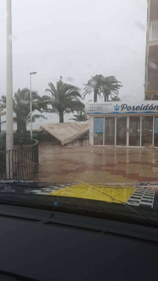 Precipitaciones en Cullera, este domingo, 19 de enero.