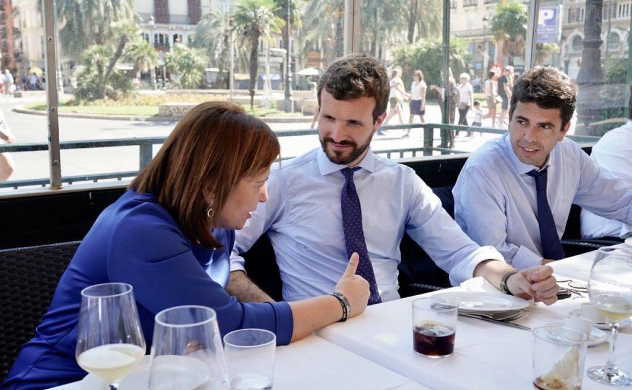 Bonig, Casado y Mazón, en Valencia. 