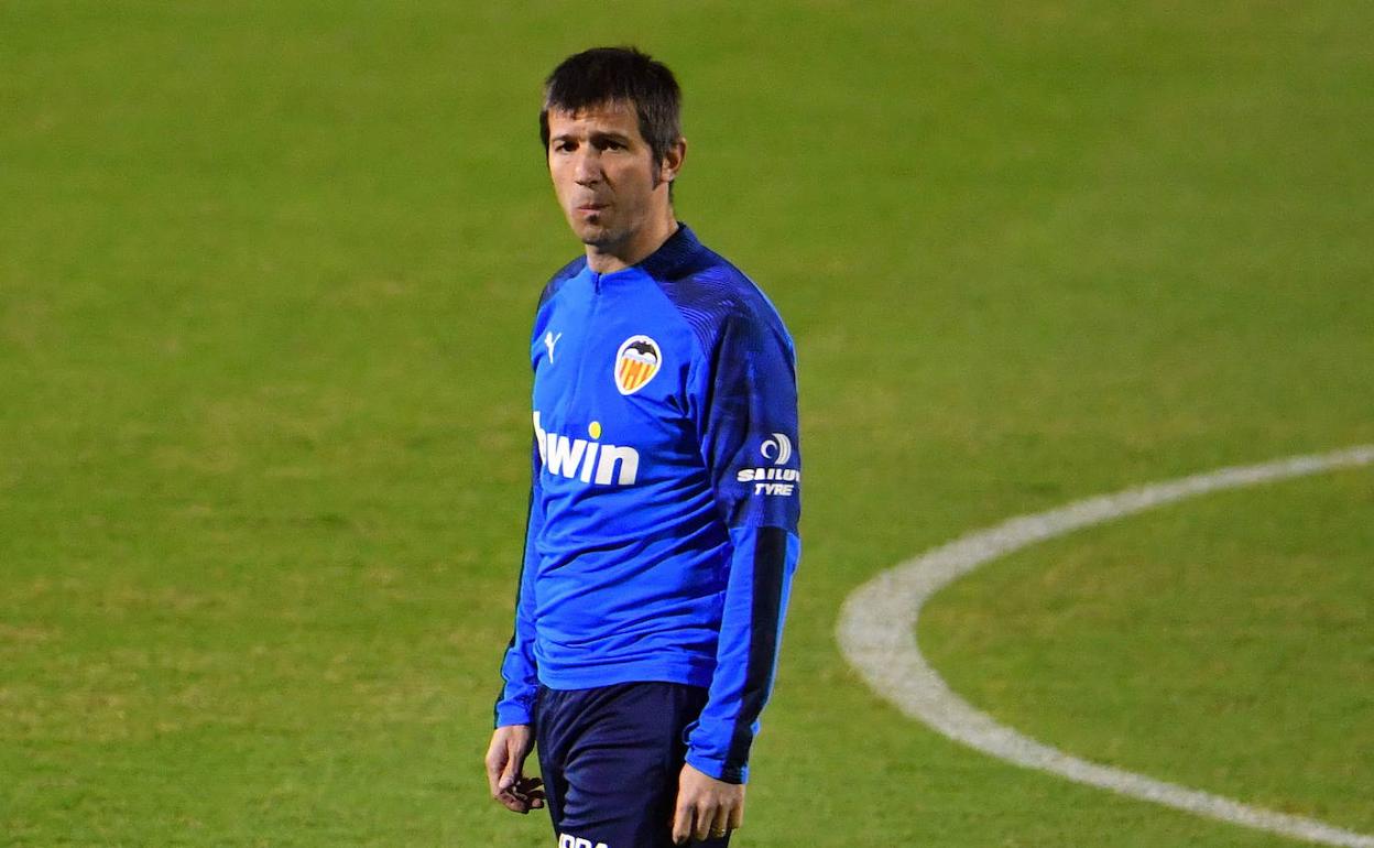 Albert Celades, durante un entrenamiento en un imagen de archivo.