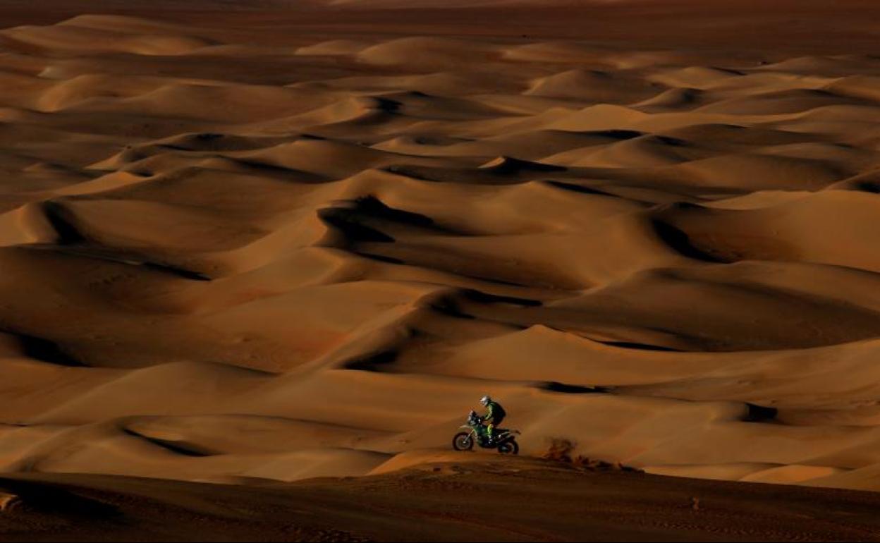 Edwin Straver, en el último Dakar. 