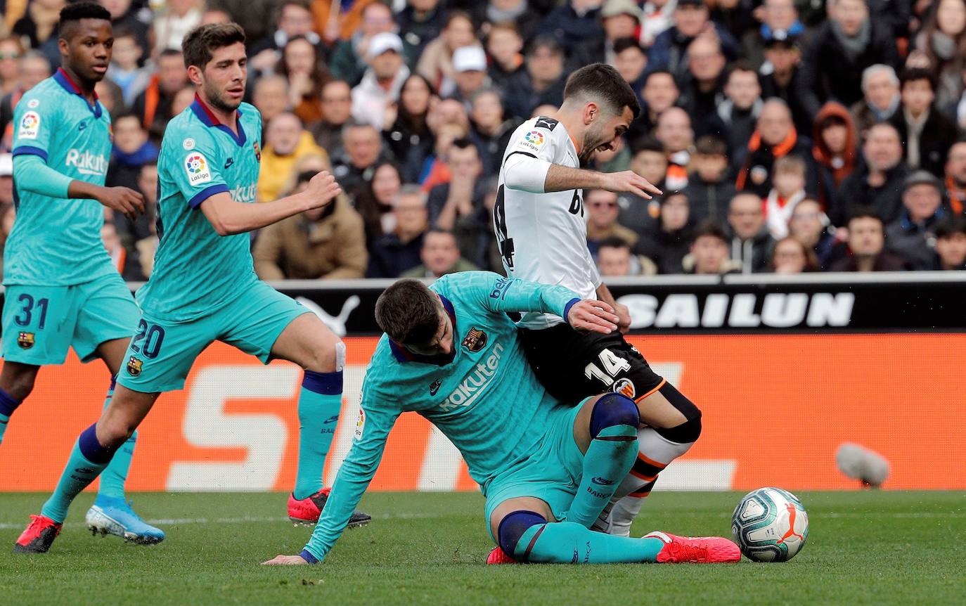 Las mejores imágenes del Valencia -Barcelona. 