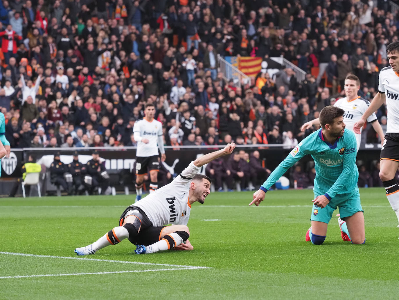 Las mejores imágenes del Valencia -Barcelona. 