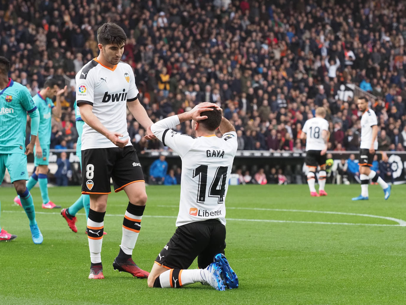 Las mejores imágenes del Valencia -Barcelona. 