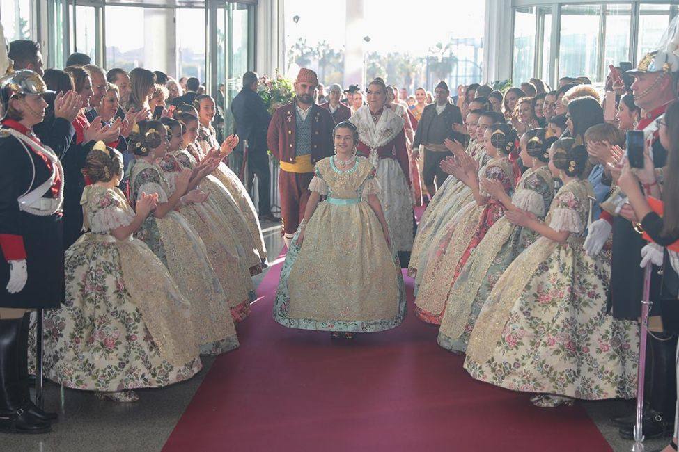 Exaltación de Carla García, fallera mayor infantil de Valencia 2020. 