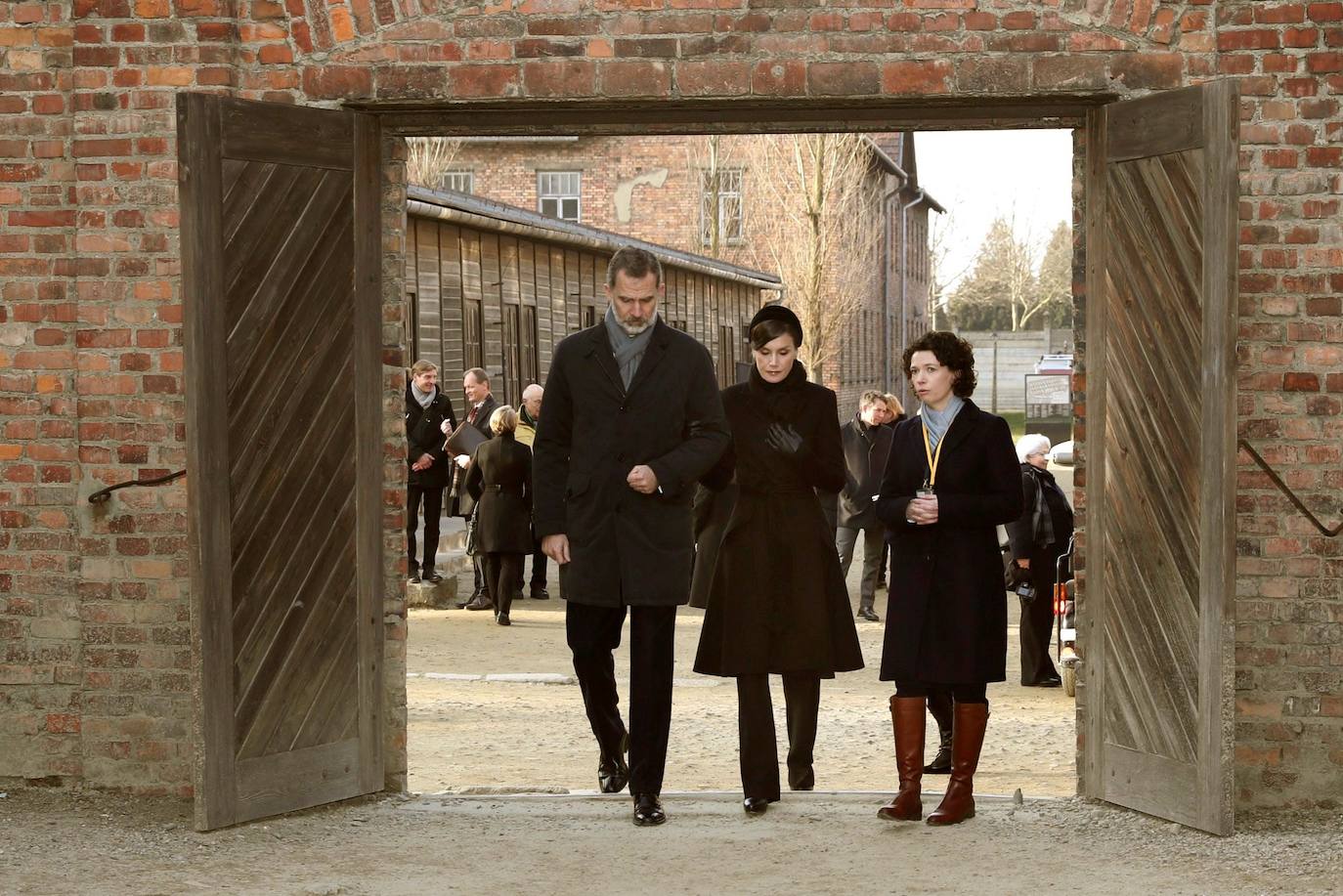 Felipe VI y doña Letizia representan a España en el acto que se celebra en este lugar con motivo del 75 aniversario de su liberación