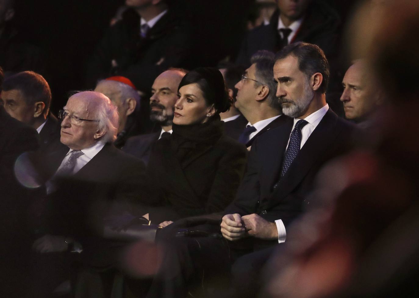 Felipe VI y doña Letizia representan a España en el acto que se celebra en este lugar con motivo del 75 aniversario de su liberación