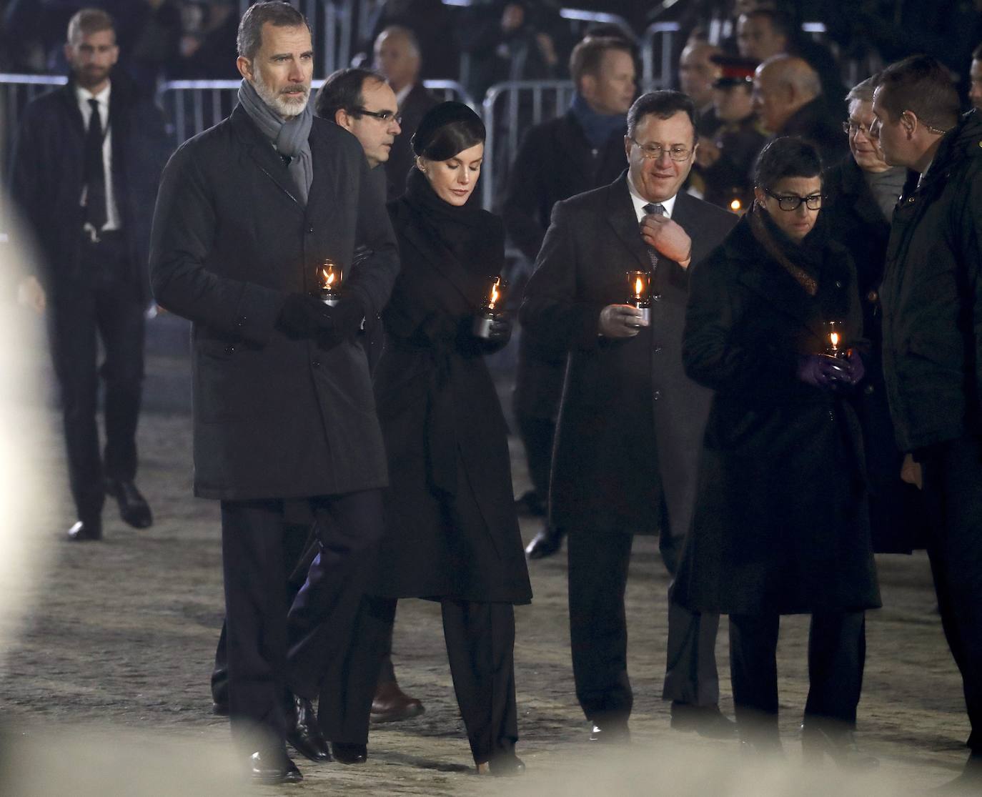 Felipe VI y doña Letizia representan a España en el acto que se celebra en este lugar con motivo del 75 aniversario de su liberación