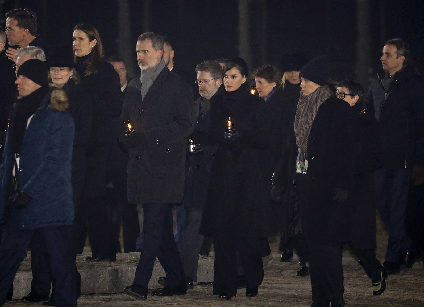 Felipe VI y doña Letizia representan a España en el acto que se celebra en este lugar con motivo del 75 aniversario de su liberación