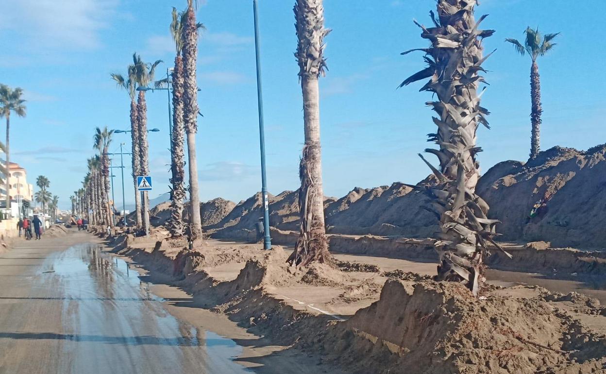 Daños tras el paso de 'Gloria' por Peñíscola.