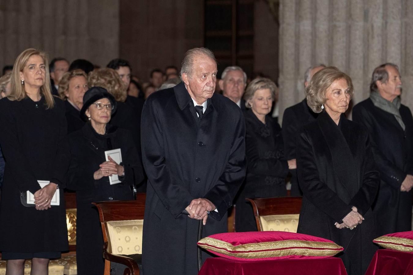 La infanta Cristina y los Reyes, Juan Carlos y Sofía.