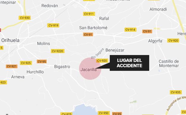 Un motorista de 44 años resulta herido al chocar con un coche en Jacarilla