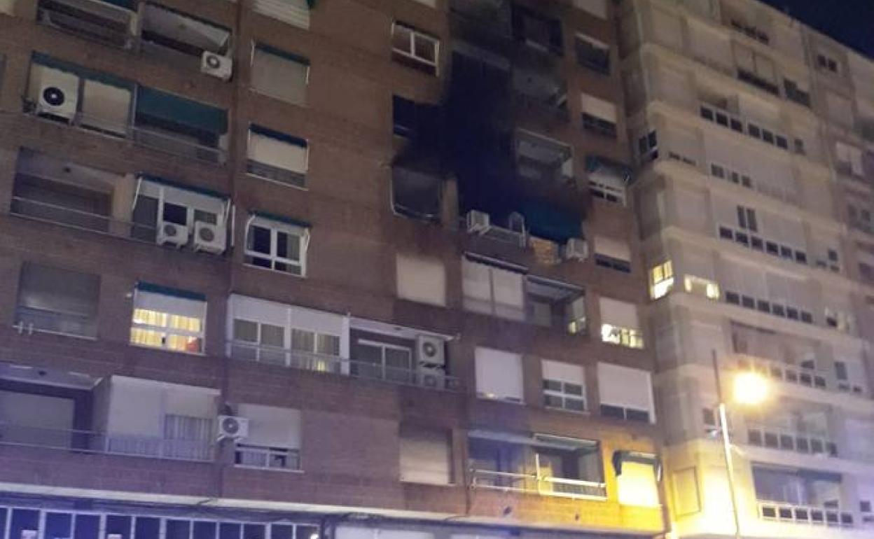 Edificio en el que se ha producido el incendio.