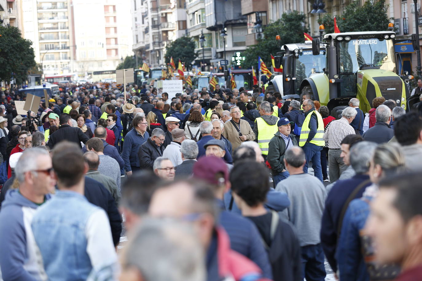 Fotos: Manifestación de tractores en el centro de Valencia