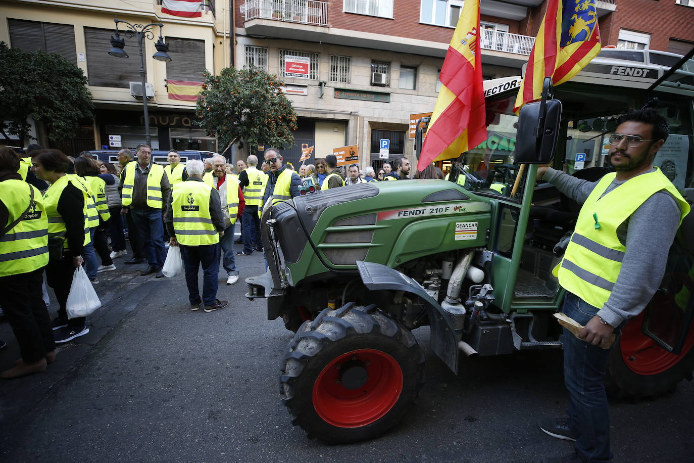 Fotos: Manifestación de tractores en el centro de Valencia