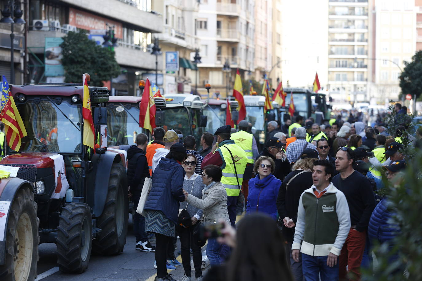 Fotos: Manifestación de tractores en el centro de Valencia