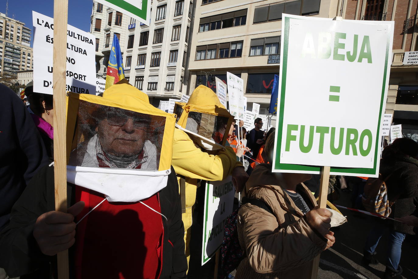 Fotos: Manifestación de tractores en el centro de Valencia