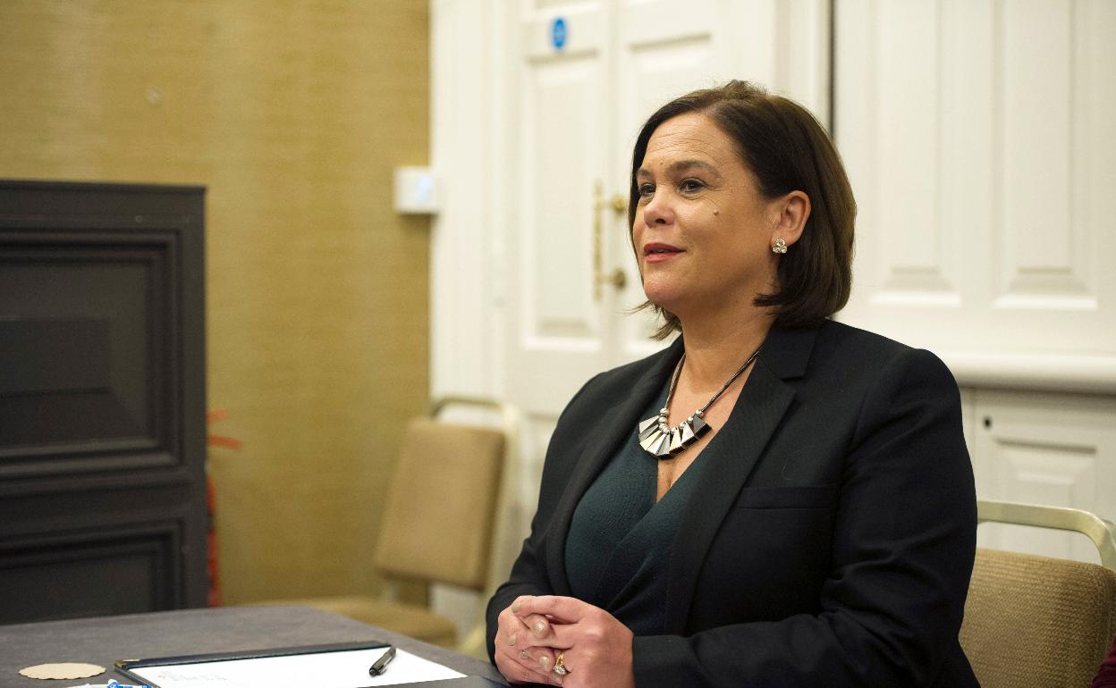 Mary Lou McDonald, líder del Sinn Féin. 