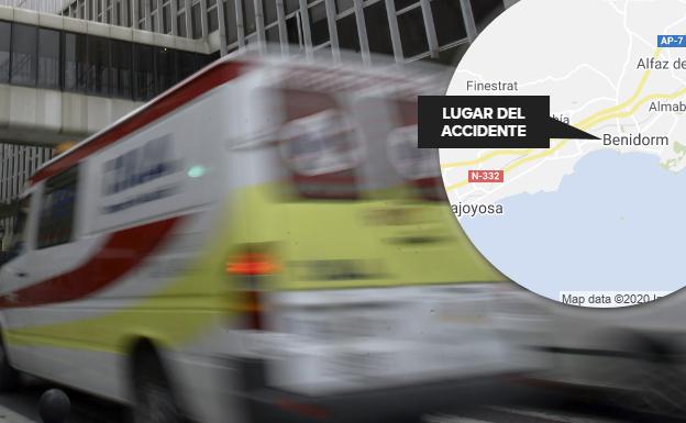 Fallece el conductor de un ciclomotor tras chocar con un coche en Benidorm