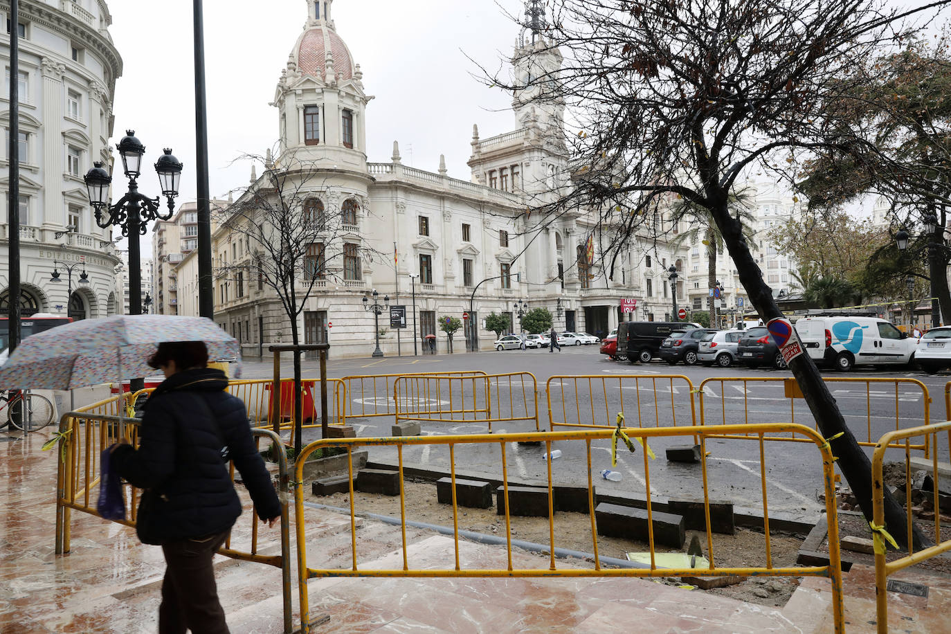 Fotos: Obras para la reforma de la plaza del Ayuntamiento