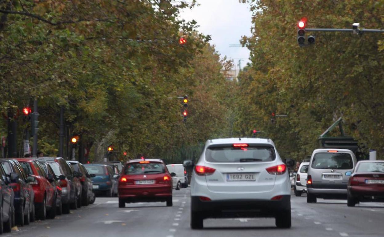 Avenida de Blasco Ibáñez, una de las calles en las que se han producido las sustracciones de baterias en vahículos.