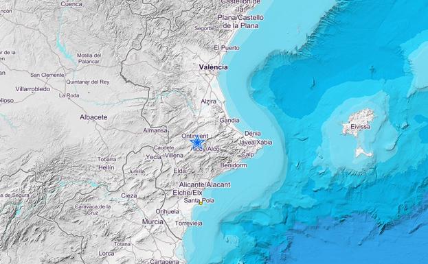 Terremoto de magnitud 2,7 en el interior de Alicante