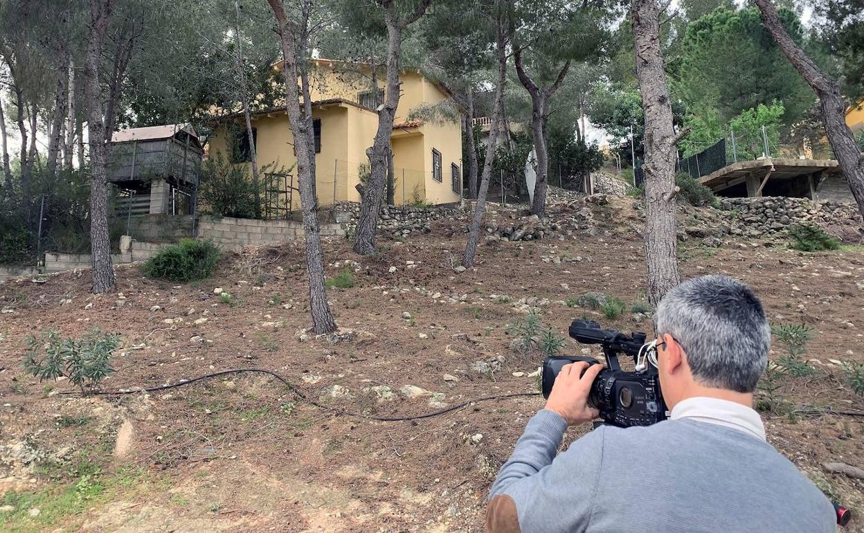 Fachada de la vivienda ocupada que compartía la pareja. 