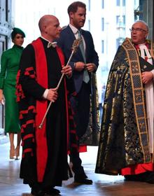 Imagen secundaria 2 - Enrique y Meghan, este lunes en la abadía de Westminster.