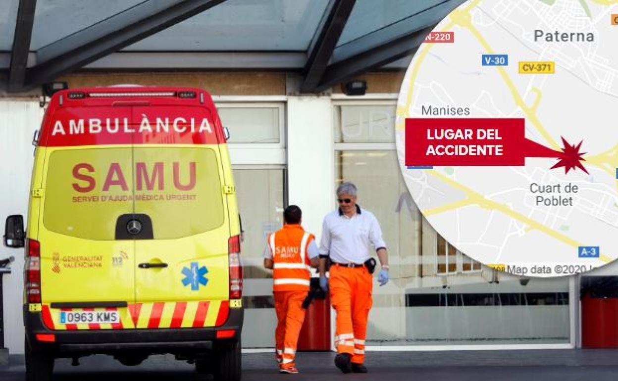 Un motorista fallece tras chocar con un camión en la A-3 en Quart de Poblet