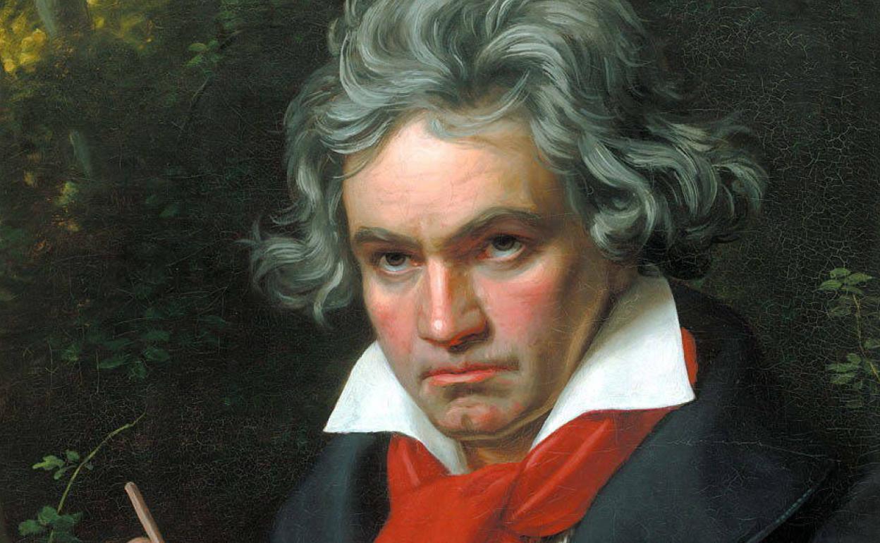 Un retrato de Beethoven. 