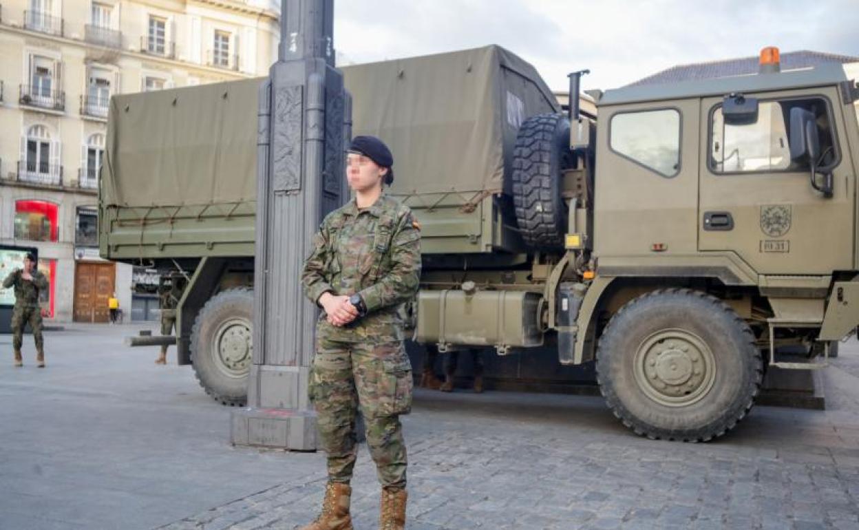 El Ejército está en la calle. 