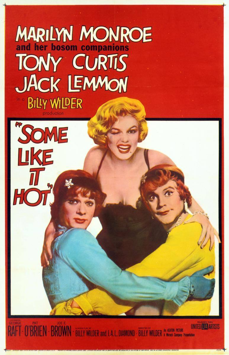 15. 'Con faldas y a lo loco'. En los malos tiempos también se puede recurrir a las comedias para reírnos un rato. Y en este género Billy Wylder era el maestro. Esta película es un clásico y es mejor verla sin conocer nada de lo que ocurre.