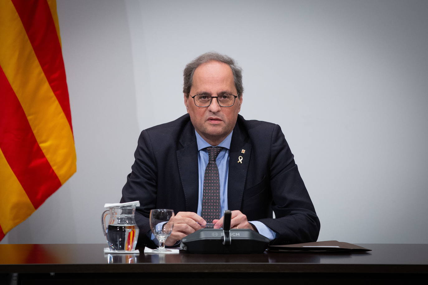 Quim Torra | El presidente de Cataluña, Quim Torra,  confirmó la noticia el pasado 16 de marzo  en una declaración institucional desde el Palau de la Generalitat, donde va a quedar confinado.