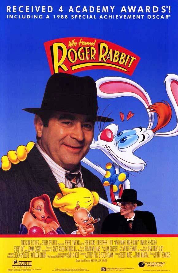 36. '¿Quién engañó a Roger Rabbit?' (1988). Una mezcla de animación y personajes reales en un clásico de los 80.