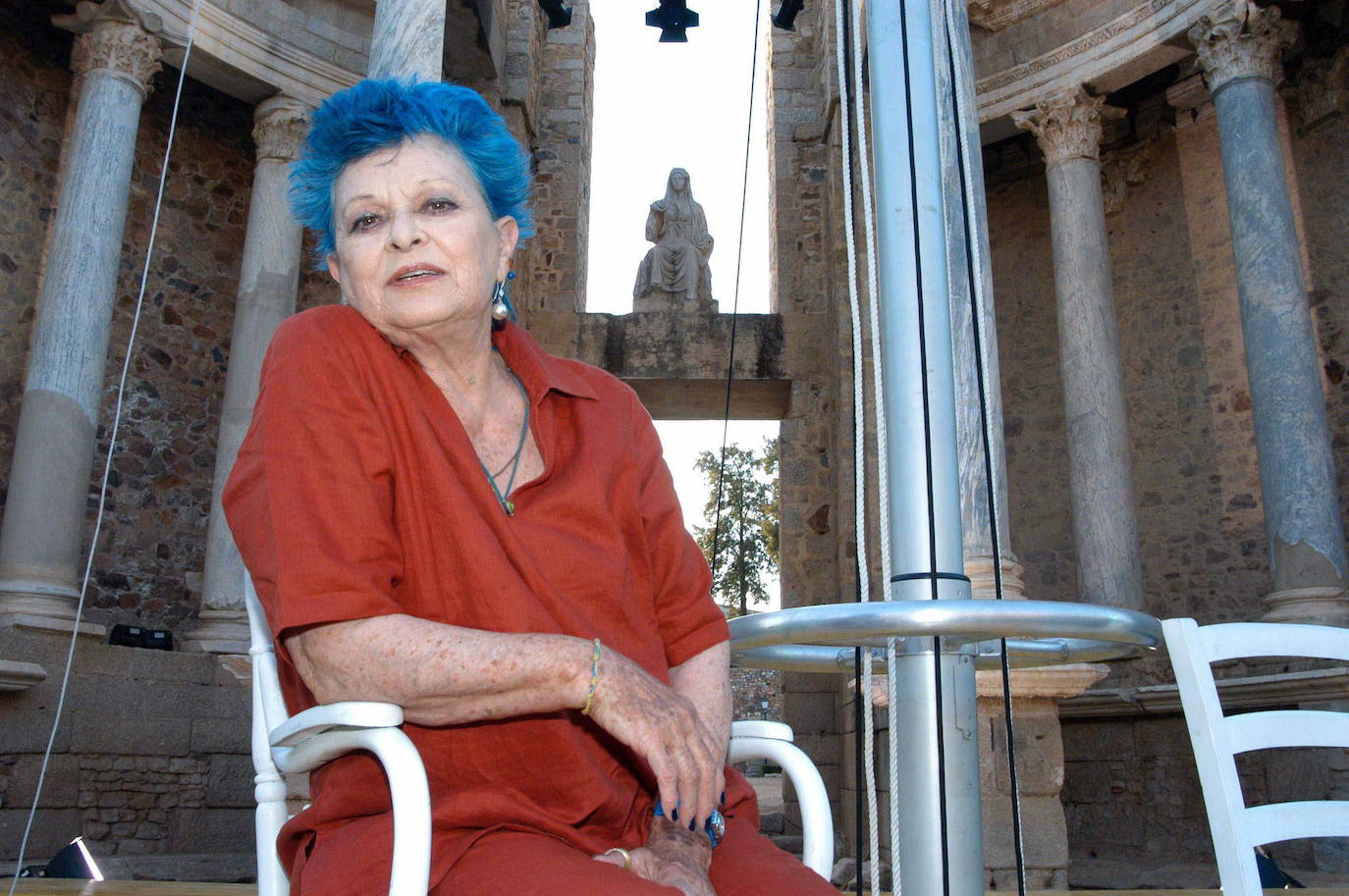 La ex Miss Italia de 1947 era muy conocida entre la sociedad española, entre la que destacaba siempre por su reconocible pelo azul.