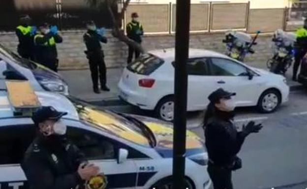 Agentes de la Policía Local y Nacional.