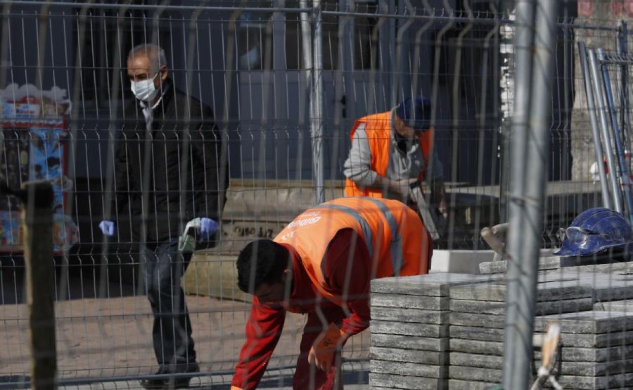 Trabajo durante la crisis del coronavirus.