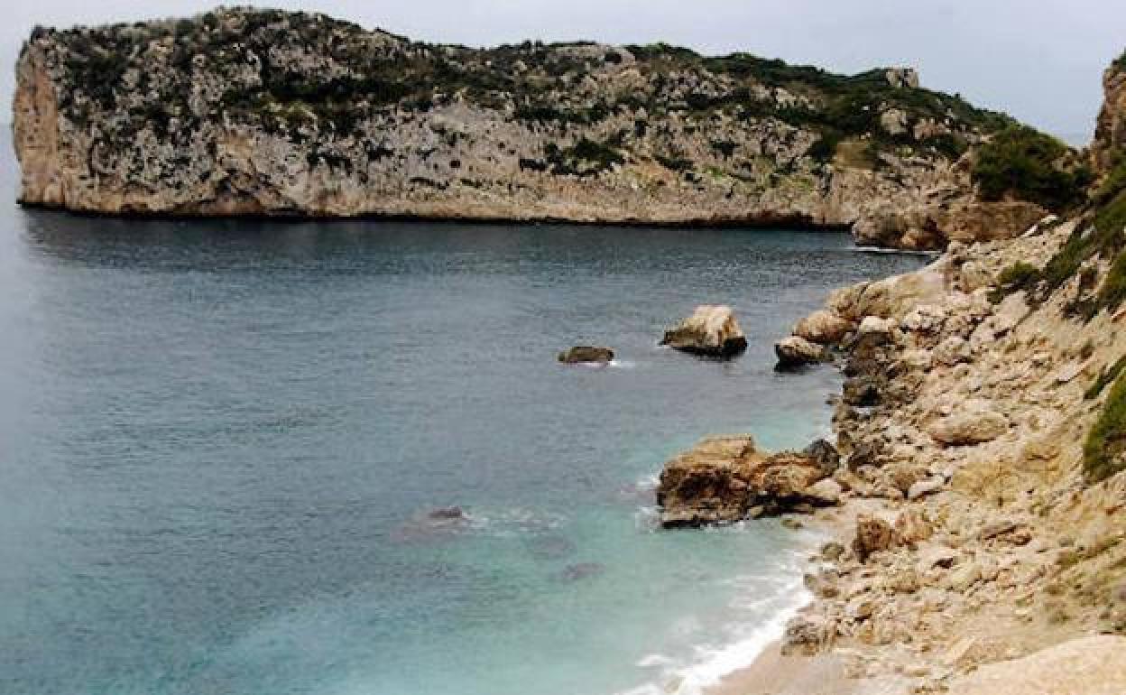 Cala Ambolo de Xàbia. 