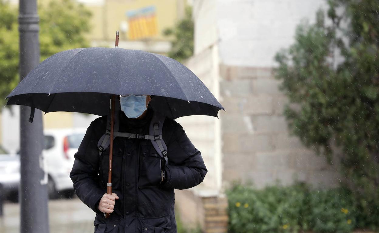 Lluvia en Valencia, la semana pasada.